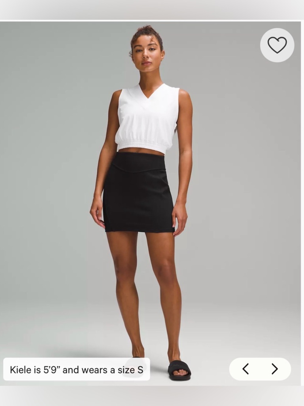 Lululemon Scuba Black High-Rise Mini Skirt - Small
